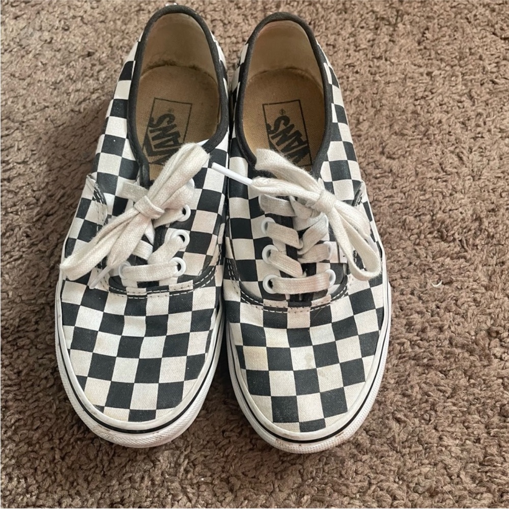 Women Authentic Style Checkered Vans